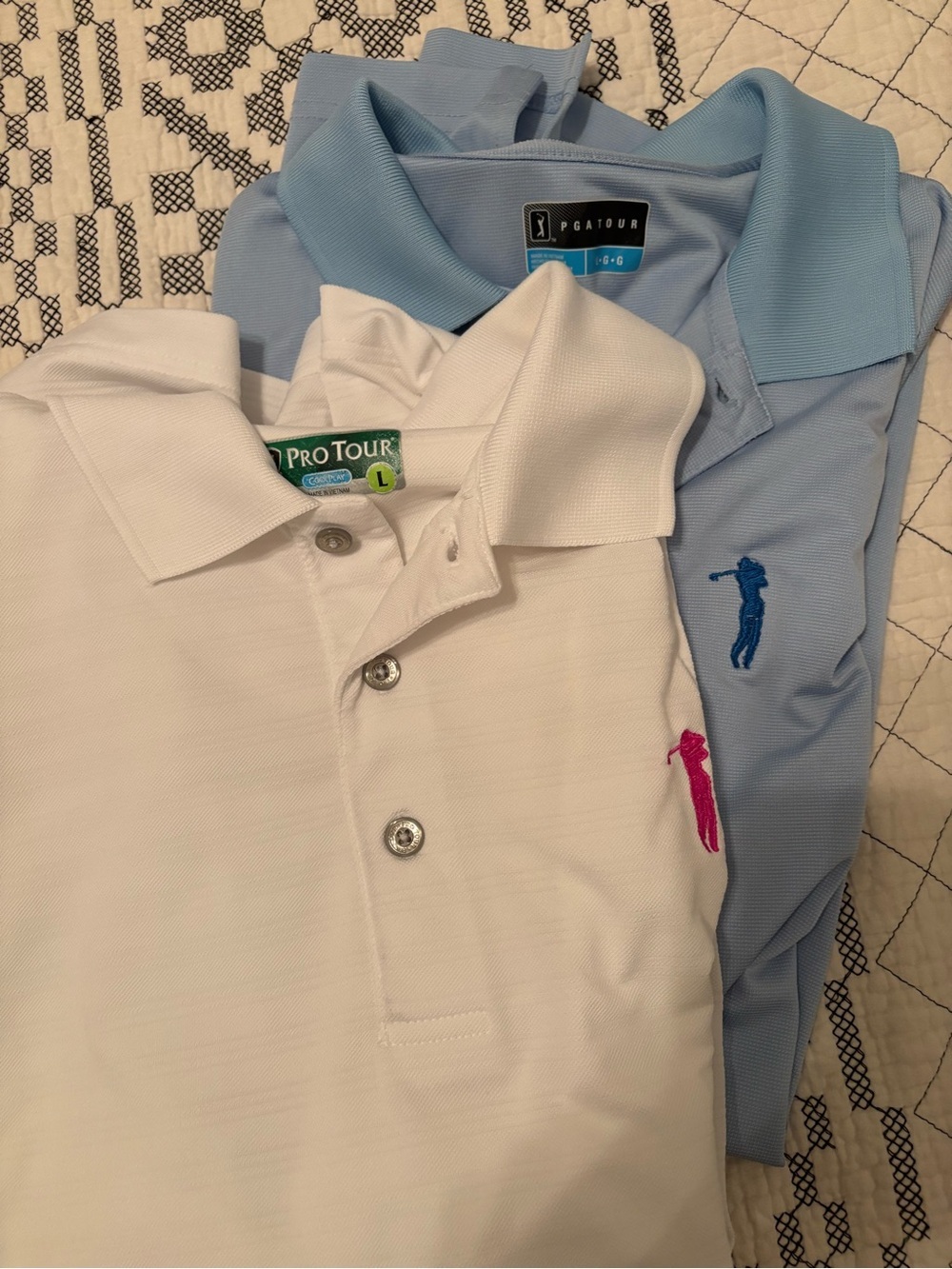 4 golf polo shirts johnnie-O/ PGA tour/ jack Nicklaus L